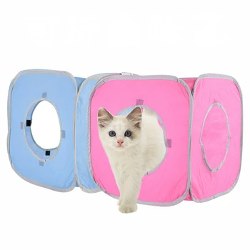 

Non-Woven Cat Box Tent Toy Creative Portable Foldable Octagonal Fence Pet Nest For Home Outdoor Pet Interactive Supplies
