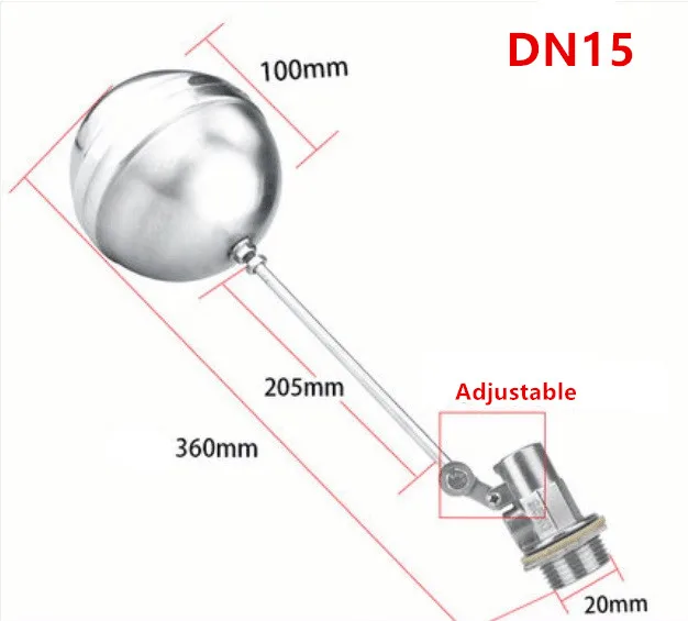 

Stainless steel floating ball valve water level control valve of Cold and Hot water tower water tank full-automation DN15-DN100