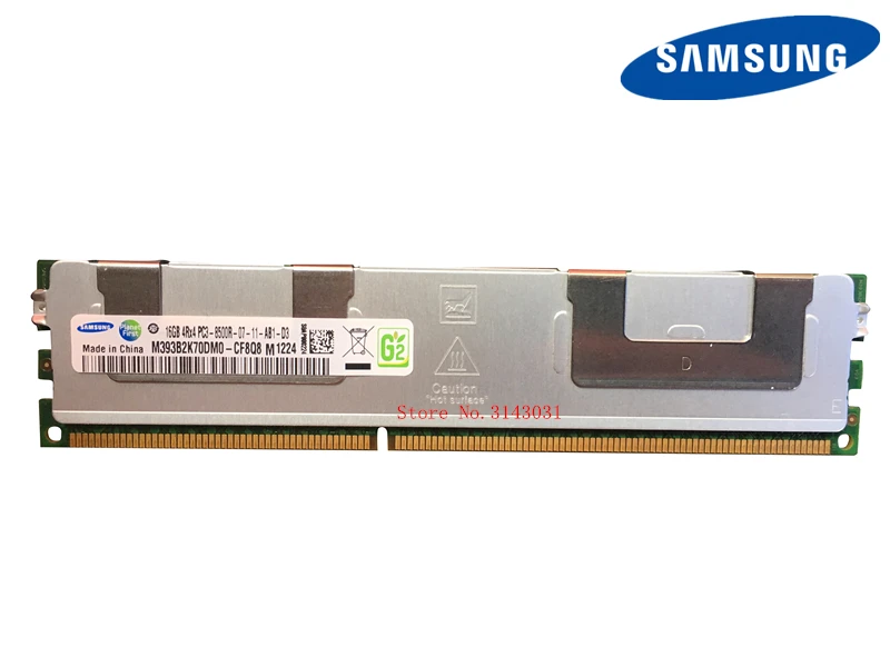 Samsung Серверная память DDR3 16 ГБ 32 ГБ 1066 МГц ECC REG регистр DIMM PC3-8500R ram 240pin 8500 16G 4Rx4