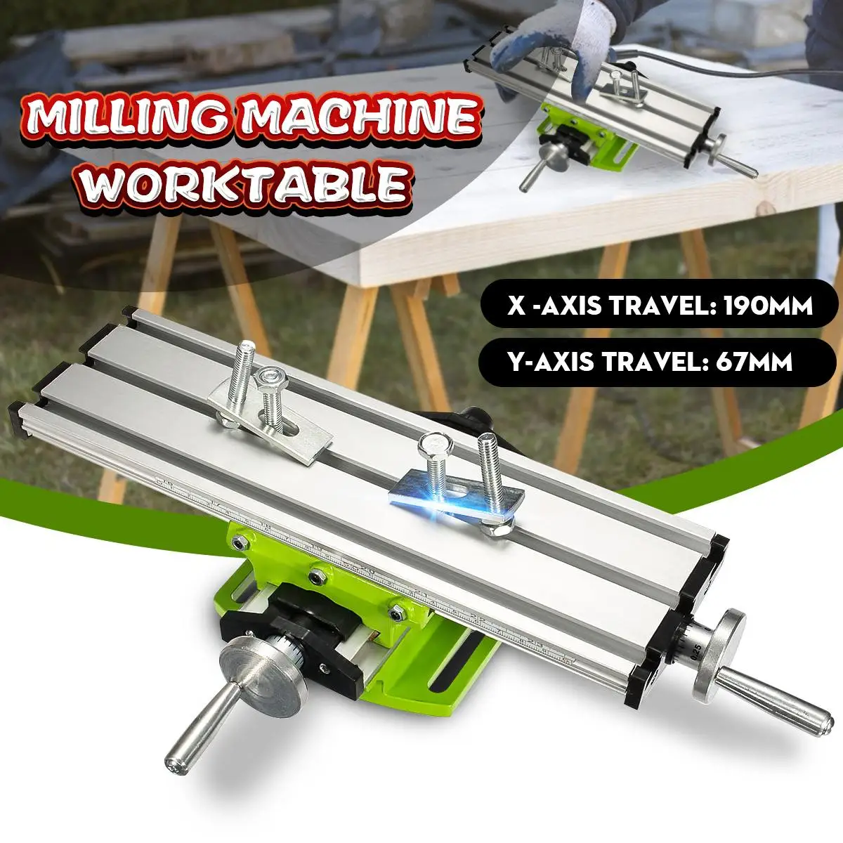 

Mini Multifunction Table Worktable Milling Working Table Milling Machine Desk Drill Vise Adjustment Coordinate table 1Pcs