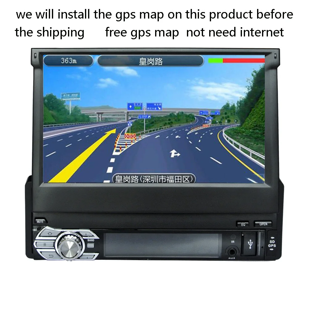 Одна 1 Din " Android Автомобильная dvd-навигационная система Радио стерео Универсальный головное устройство с Wifi сенсорным экраном BT, RDS