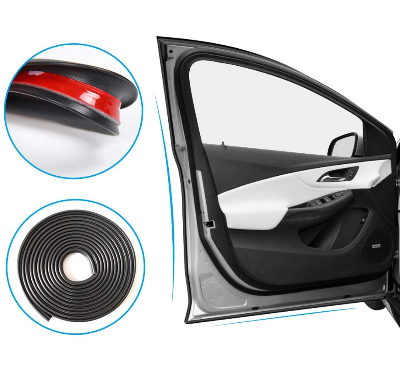 Car Sound Insulation Sealing Strip B Type for mitsubishi lancer palio fiat hyundai i30 mini cooper tucson new civic volkswagen | Автомобили
