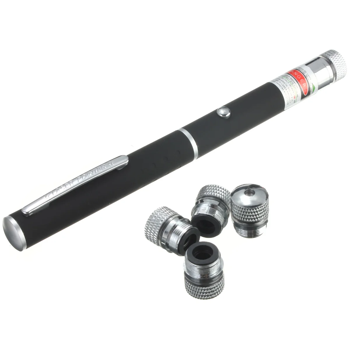 

6 in 1 High Quality Powerful Green Laser Pointer Pen Beam Light 5Mile Lazer High Power 532nm Beam Ray Laser Pointer With 5 Cap
