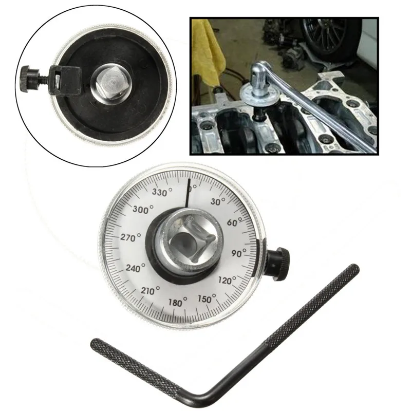 Professional Adjustable 1/2 inch Drive Torque Angle Gauge Car Auto Garage Tool Set Measure Hand Tool Wrench