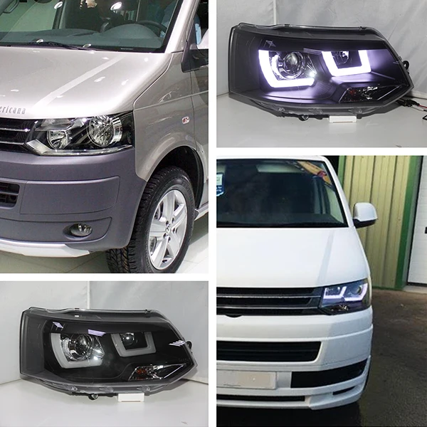 2011- для Volkswagen Transportation T5 Caravelle Multivan светодиодный черный корпус JY