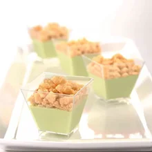 Behogar 50 шт 2 унции одноразовые мини десертные чашки прозрачная пластиковая сервировочная чаша для вечерние закуски для льда аксессуары для крема