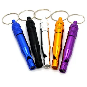 

JETTING Waterproof Outdoor Alloy Aluminum Survival Whistle Hiking Camping Keychain Whistles Random Color