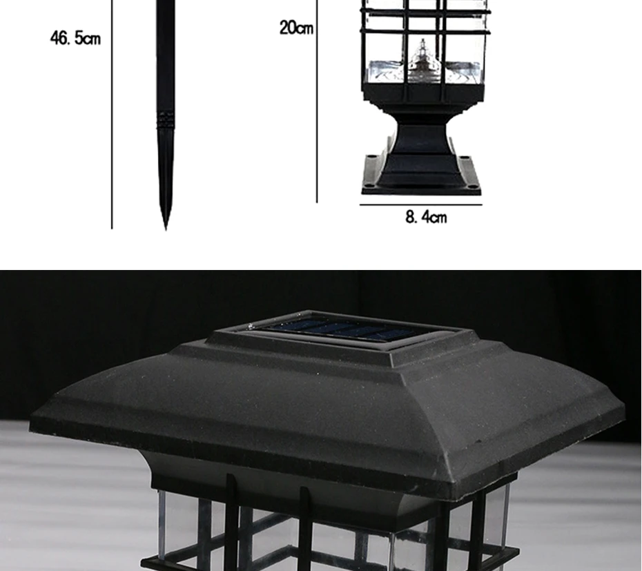 2 шт. светодиодный солнечный светильник для сада, водонепроницаемый уличный светильник, лампада, водонепроницаемый светильник на солнечных батареях