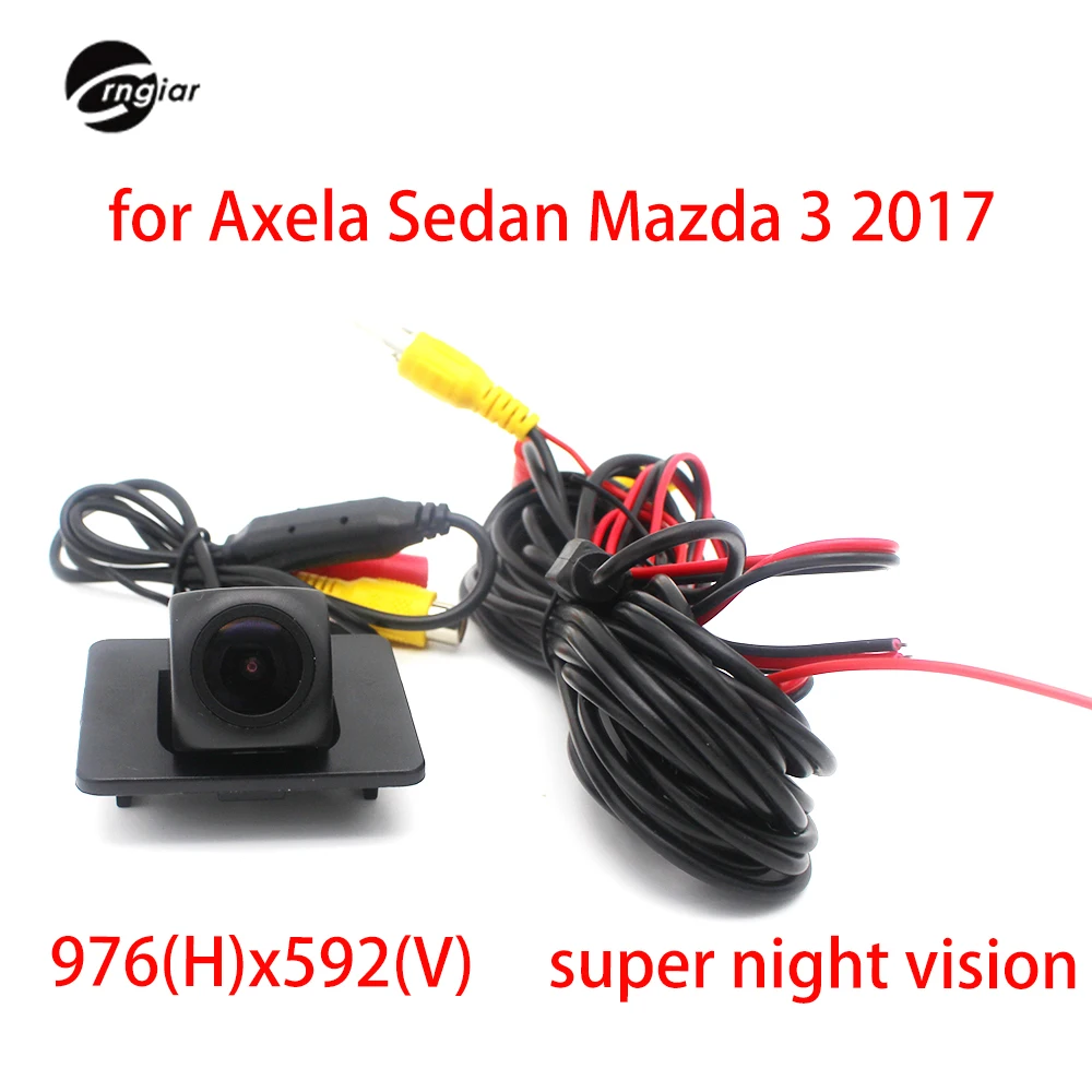 

Super CCD Rear view camera Reverse camera backup view camera for Mazda Axela Sedan Mazda 3 2017