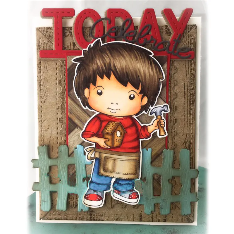 

Broken Fence Halloween Metal Cutting Dies for Scrapbooking New 2019 Crafts Cuts Card Making Album Embossing Stencil