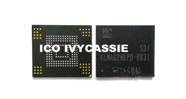 KLMAG2WEPD B031 eMMC 16GB BGA153 ИС флэш памяти NAND чип используется 100%