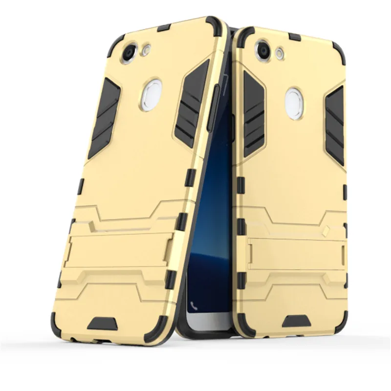 

For OPPO F5 Back Cover 6.0 inch Luxury Protective stand Hard PC Hybrid Phone Cover For OPPO F5 F 5 Conque Fundas