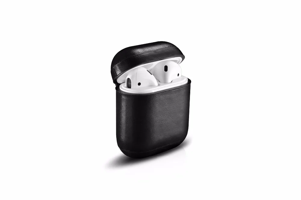 Чехол для наушников Apple Airpods подлинной кожаный наушник чехол коробка Наушники Аксессуары Защитная крышка