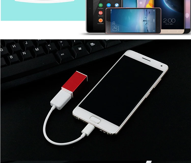 Cabo de Dados tipo c para Usb Macho para Fêmea Cabo do Conector de Dados 2.0 tipo um Pces O-t-g 100 4 Cabos flexíveis de celular