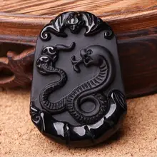 Новая световая точка нового народного стиля натуральная Подвеска из вулканического стекла с двенадцатью знаками зодиака ожерелье со знаком зодиака резная змея