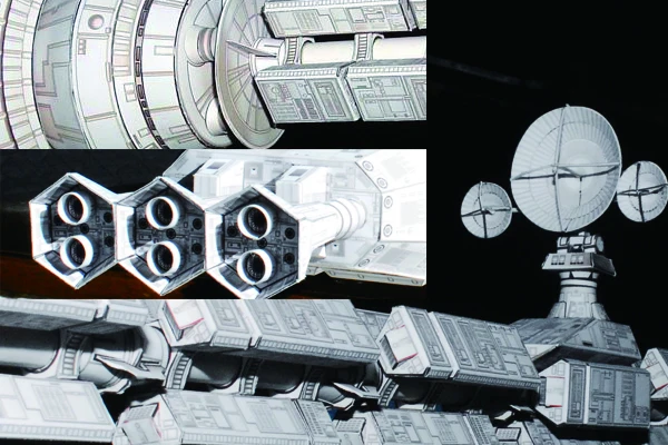 Фильм "2001 космическая Одиссея" Межзвездный космический корабль-3D бумажная модель