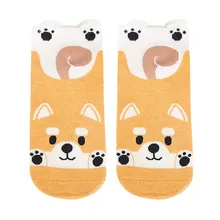 Для женщин мультфильм Животные высокое Качественный хлопок meias для femme хлопковые носки животного Art анимационный персонаж милый подарок носки 5,3
