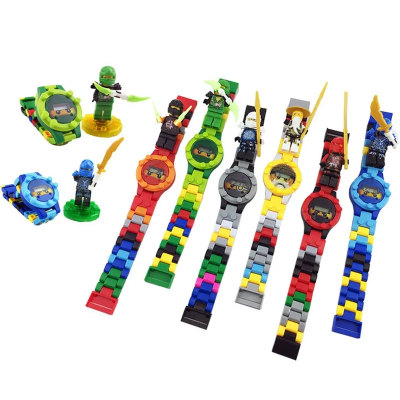 

Compatible With LegoINGS Clock LegoINGLY NinjagoINGLY Blocks Bricks Without Box Original Children's Watch Children's Toy