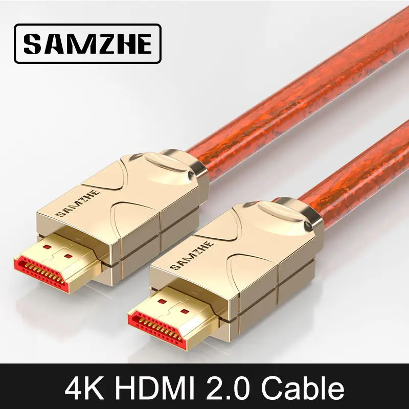 SAMZHE 4 كيلو HDMI إلى HDMI 2.0 كابل HDMI إلى AV كابلات الموصلات للتلفزيون المحمول مربع Xbox العارض الاتصال كبير شاشة جهاز عرض SAMZHE 4 كيلو HDMI إلى HDMI 2.0 كابل HDMI إلى AV كابلات الموصلات للتلفزيون المحمول مربع Xbox العارض الاتصال كبير شاشة جهاز عرض