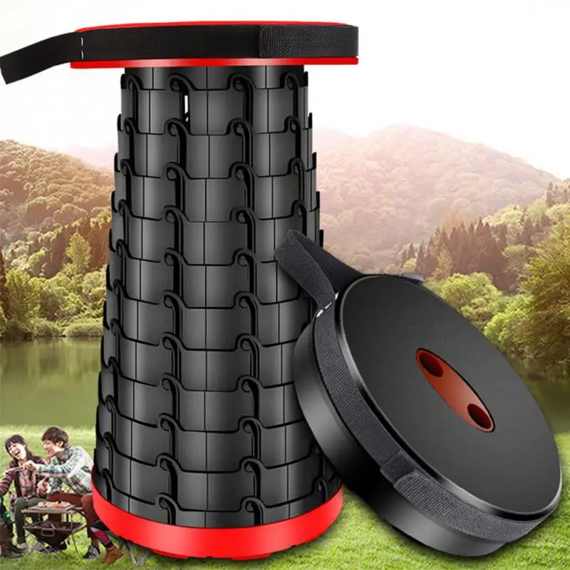 

Outdoor Tourism Non Slip BBQ Portable Queue Camping Flexible Convenient Fishing Foldable Chair Telescopic Adjustable Retractable