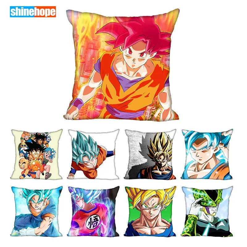 

Custom Decorative Pillowcase Dragon Ball Z Square Zippered Pillow Cover 33x33,40x40,45x45cm(One Side)Pillow Case