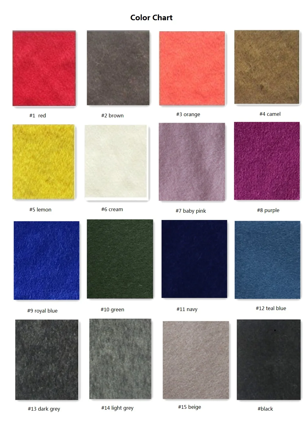 Color chart