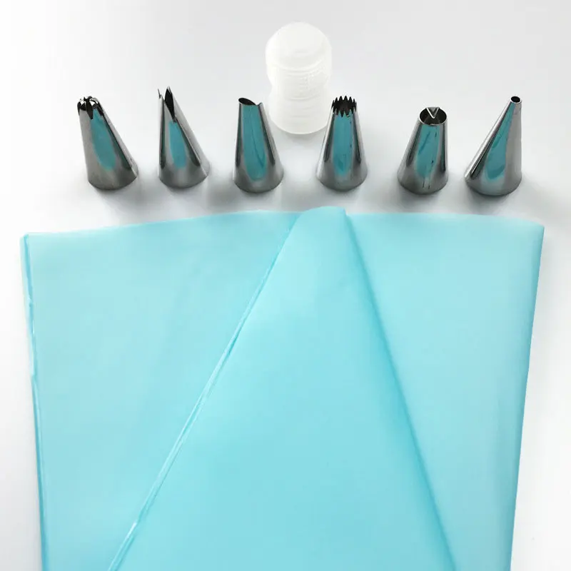 Z7--Hot-Silicone-Icing-Piping-Cream-Pastry-Bag-+-6-X-Stainless-Steel-Nozzle-Set-DIY-Cake-Decorating-Tips-Cupcake-Fondant-Sugarcraft-1