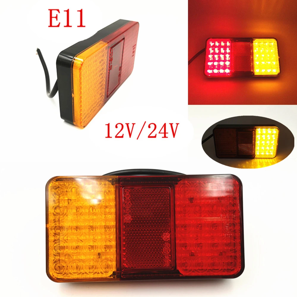 

CSCSNL 2pcs 12V/24V for Car Trailers Trucks Utes Boats 40LED Trailer Truck Rear Lights Brake Stop Tail Turn indicator LED Lamps