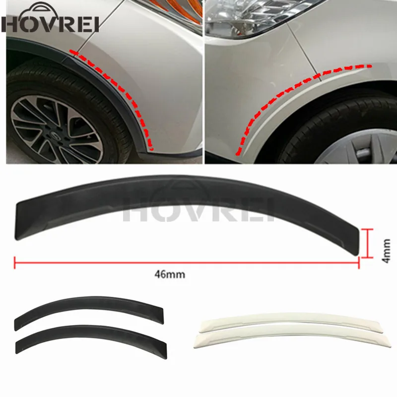 

2Pcs Universal Arch Car Wheel Eyebrow Fender Flares Auto Mudguard Anti-scratch Protector Strips Car Auto Replacement Parts