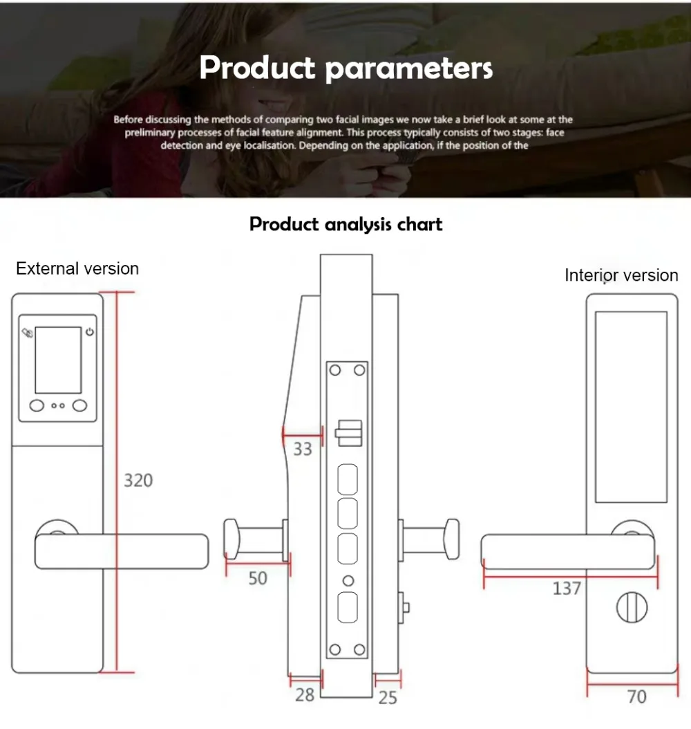 LANXSTAR распознавание лица отпечатки ладоней Умный Замок квартиры Дома Противоугонная дверь безопасности электронный пароль Умный Замок
