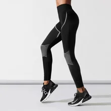 Повседневные осенние стильные женские леггинсы для тренировок и фитнеса, спортивные Леггинсы из полиэстера с геометрическим принтом