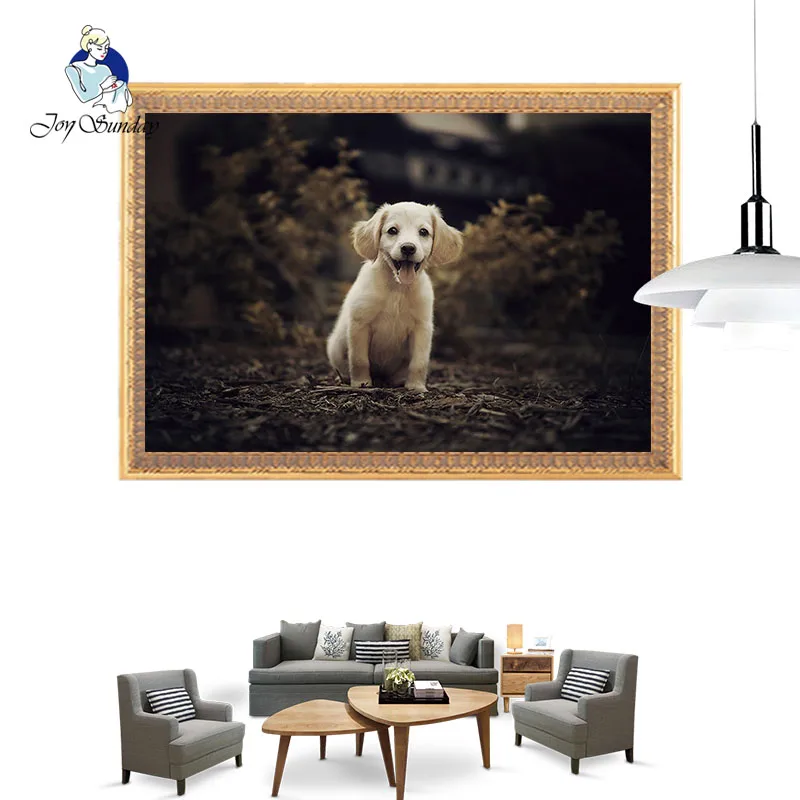 

JOY SUNDAY Full diamond diamond 5D DIY diamond painting "smart dog" diamond embroidery cross stitch Mosaic painting 11