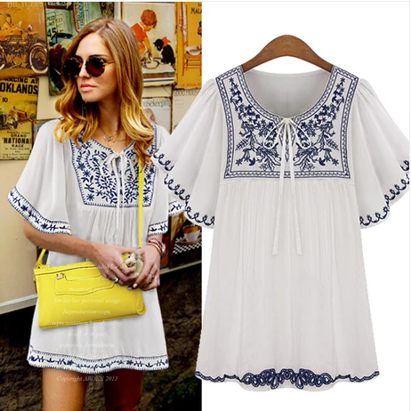 Free Shipping Plus Size Women 2017 Fashion Short Sleeve
