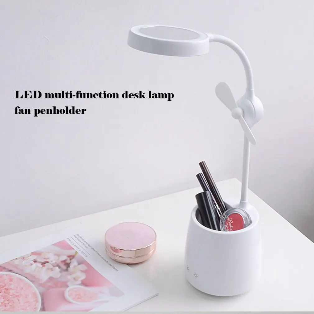 

Led Table Lamp Fan Pen Holder Table Lamp Fan Table Lamp Pen Holder Fan Multi-Function Table Lamp Fan