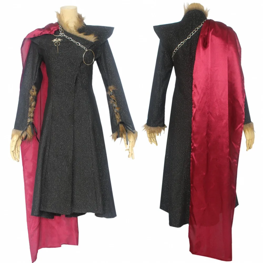 Game of Thrones Season 8 Daenerys Targaryen Cosplay Costume Trench Coat Jacket