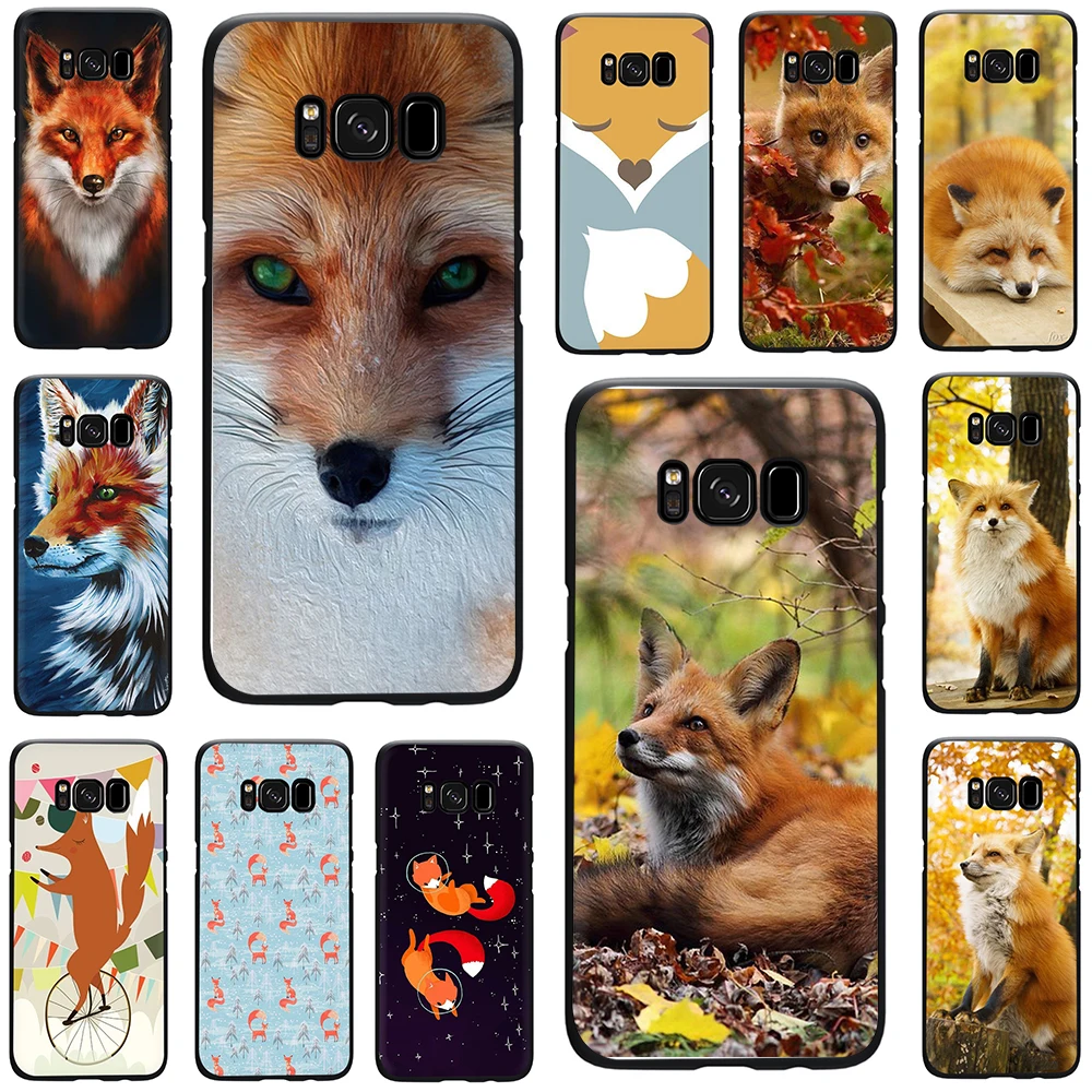 

Cute Fox In Autumn leaves forest TPU Soft Silicone Case Cover For Samsung Galaxy S6 7 Edge S8 9 10 plus S10e Note 8 9