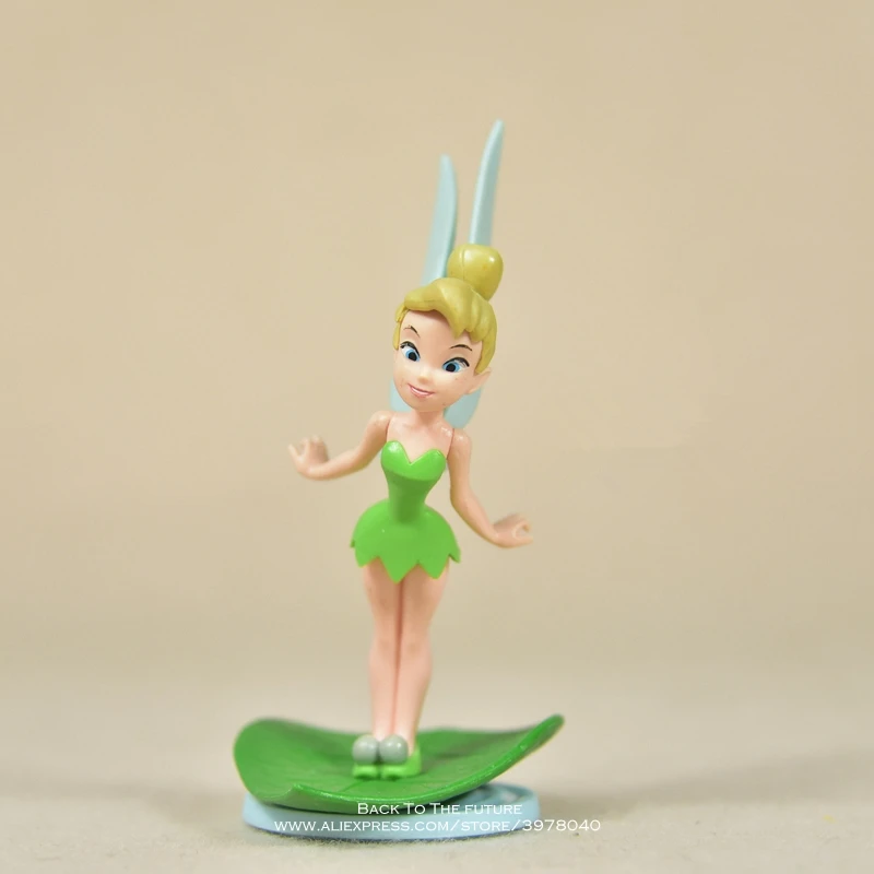 Disney Tinker Bell Дональд Дак Олаф 7-11 см фигурка модель аниме мини украшение ПВХ Коллекция фигурка игрушка модель дети - Цвет: Красный