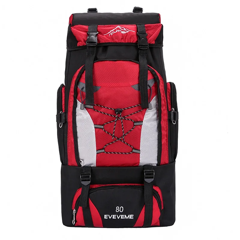 Мужской большой водонепроницаемый рюкзак 80L для альпинизма, Походов, Кемпинга, альпинизма, путешествий, спорта, отдыха на открытом воздухе, большая сумка Mala De Viagem - Цвет: Red
