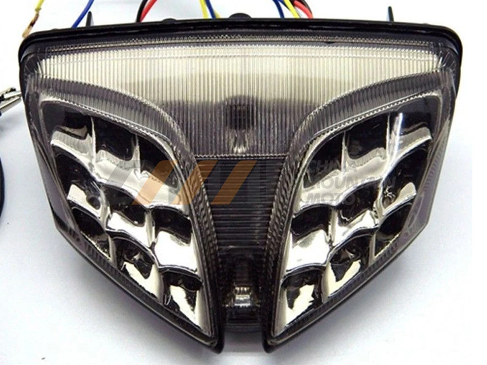 

Smoke Motorcycle LED Turn Signals Brake Tail Light case for Suzuki GSXR-600 GSXR750 2008-2010 K8