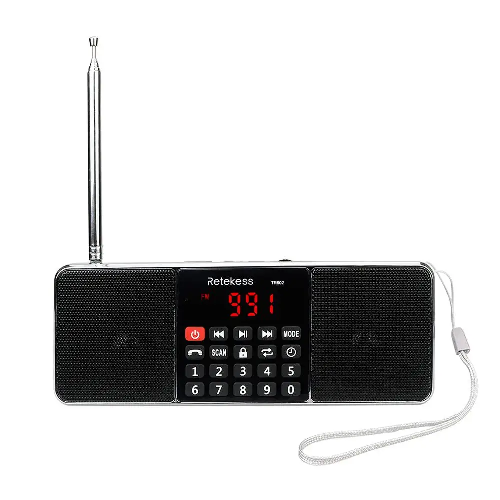 

For RETEKESS TR602 Mini AM FM Stereo Radio With Wireless MP3 Player Speaker AUX Input Sleep Timer