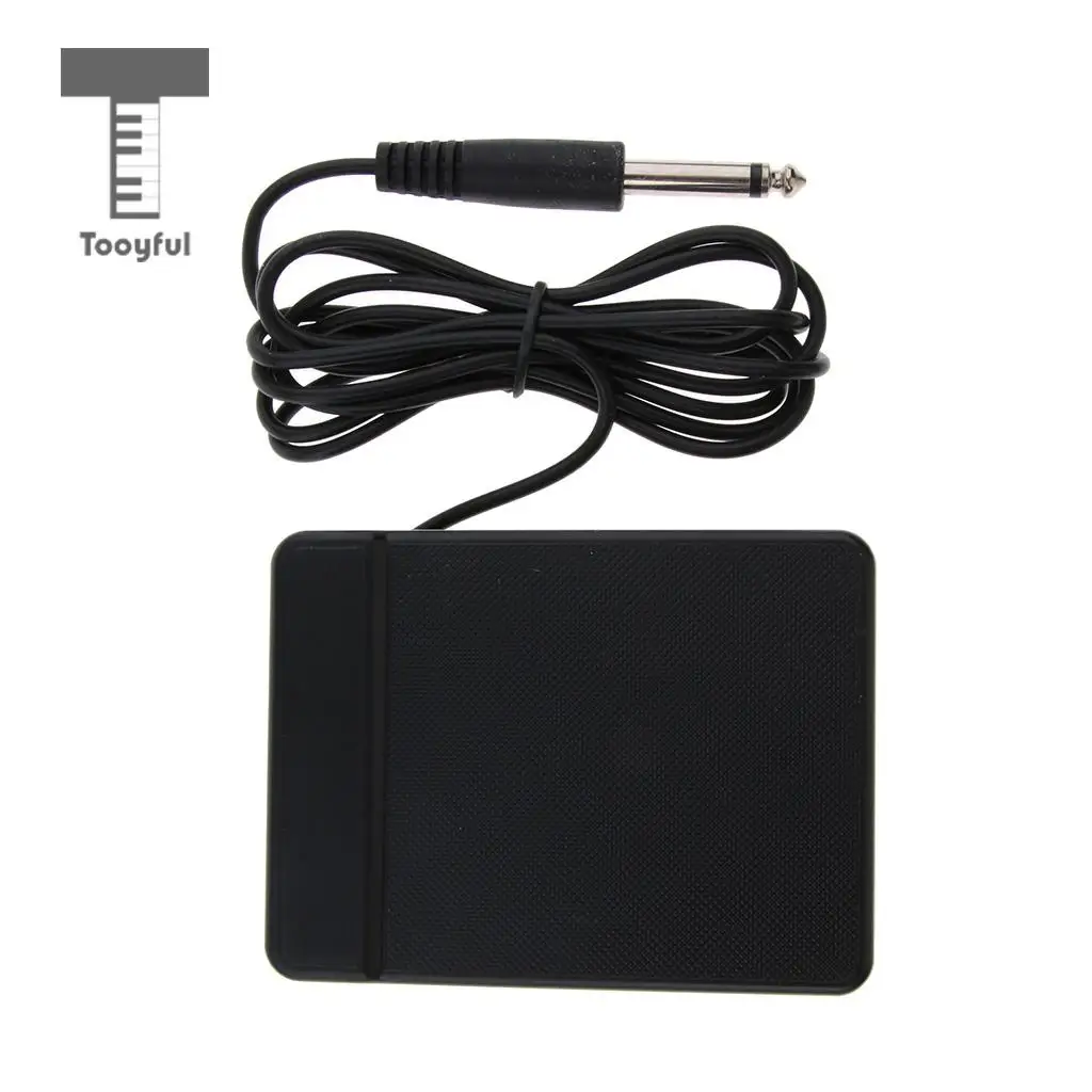 Black 6.35mm Jack Sustain Electric Piano Pedal 61 Keys 88 Keys Electronic Piano Controller Switch Keyboards Musical Acessorios