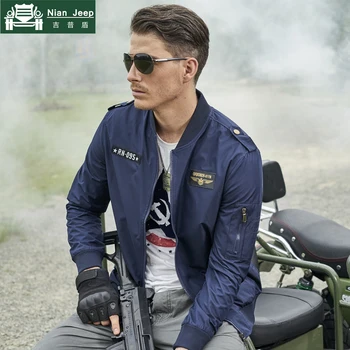 

Fashion Bomber Jacket Men Brand High Quality Military Jackets Autumn Casual Washable Thin Jaqueta Masculina Windbreaker Coats