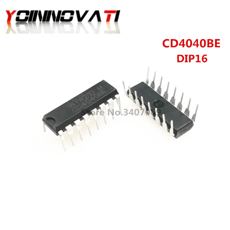 10 шт. CD4040BE DIP16 CD4040 микросхема счетчика 12 ступенчатый бинарный CNTR|Соединители| |