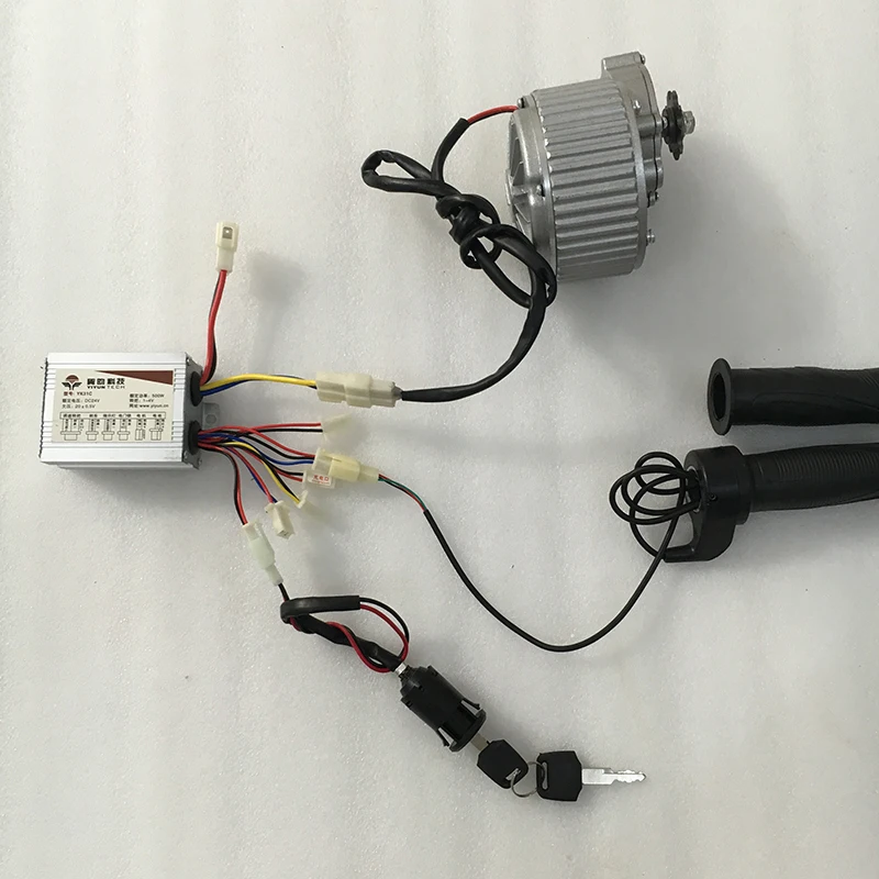 Cheap Electric Bike Motor 24V 36V 450W Brushed DC Motor Bicycle Conversion Kit Rear Drive Engine For Bike Scooter Parts MY1018 7 Cheap Electric Bike Motor 24V 36V 450W Brushed DC Motor Bicycle Conversion Kit Rear Drive Engine For Bike Scooter Parts MY1018 7