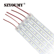 SZYOUMY 50 см DC 12 В 36 светодиодный S SMD 5630 Светодиодный жесткий светодиодный полосы бар свет холодный белый с U алюминиевый канал и крышка ПК