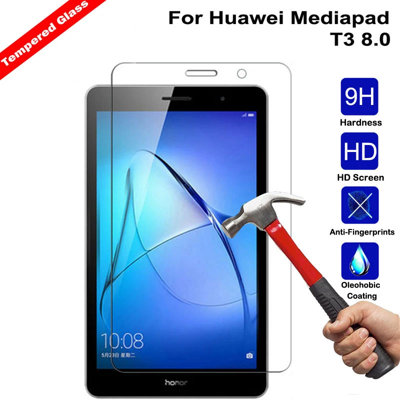 

Tempered Glass Screen Case For Huawei Mediapad T3 8 8.0 Screen Protective Film Tablet Screen Protector for Mediapad T3 8.0 Glass
