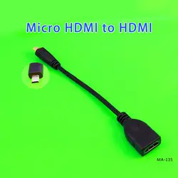 ChengHaoRan Micro HDMI к HDMI мужчин и женщин HDMI адаптер micro HDMI конвертер 1080 P конвертер для планшетных ПК мобильный телефон