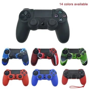 

For PS4 Controller Gamepad Silicone Cover Rubber Skin Case Gel Protective Cover For Playstation 4 Controle Joystick Grip Cover