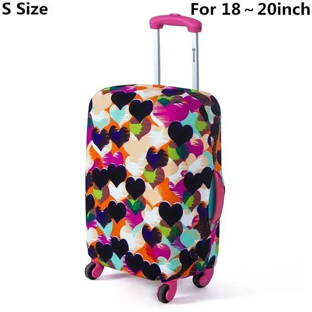 SAFEBET брендовый защитный чехол для чемодана, Эластичный Защитный чехол для багажа, наборы аксессуаров для путешествий, подходят для 18-30 дюймовых чехлов - Цвет: Love S