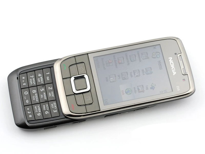 Отремонтированный E66 разблокированный телефон Nokia E66 GSM WCDMA wifi Bluetooth 3.15MP камера сотовые телефоны